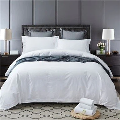 Ensemble de housse de couette uni blanc